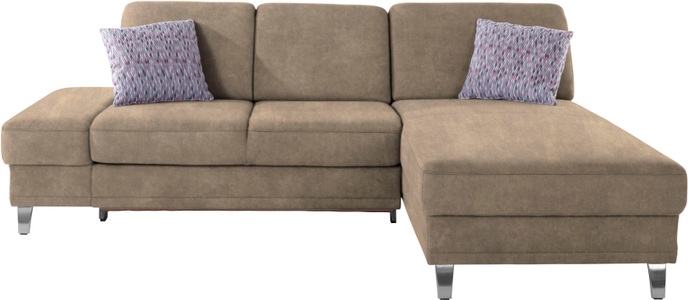 sit&more Ecksofa »Clio V«, wahlweise mit Bettfunktion oder Vorziehsitz und Bettkasten, Inklusive Federkern