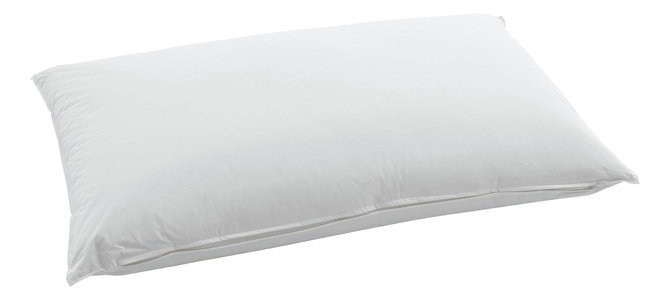 Swiss Dream by billerbeck, 3-Kammer-Kopfkissen, SWISS DREAM by billerbeck, »Fibre Classic 90«, Swiss Dream by billerbeck 3-Kammer-Kopfkissen »Fibre Classic 90«, Füllung: Aussen: 90% neue, europäische Gänsedaunen, weiss, 10% Federchen Klasse I, Kein Lebendrupf, Innen: 100% Polyester, Faserbällchen, Bezug: 100% Baumwolle, (1 St.)