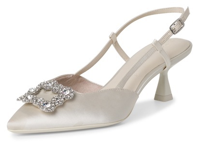 TAMARIS, Tamaris Damen Slingpumps Weiss, 