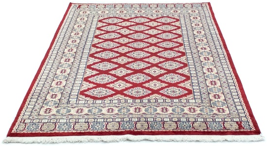 MorgenLand, morgenland Teppich »Buchara Teppich handgeknüpft rot«, rechteckig, 8 mm Höhe, morgenland Teppich »Buchara Teppich handgeknüpft rot«, rechteckig, 8 mm Höhe