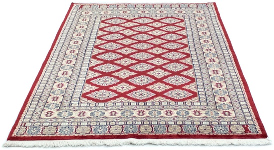 MorgenLand, morgenland Teppich »Buchara Teppich handgeknüpft rot«, rechteckig, 8 mm Höhe, morgenland Teppich »Buchara Teppich handgeknüpft rot«, rechteckig, 8 mm Höhe