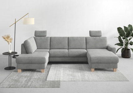 Home affaire Wohnlandschaft »Summer«, mit oder ohne Bettfunktion und Bettkasten, Cord-Bezug