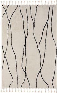 Myflair Möbel & Accessoires, Myflair Möbel & Accessoires Hochflor-Teppich »Moroccan Handwrite«, rechteckig, modern, marokkanisches Design, flauschig weich durch Hochflor, Myflair Möbel & Accessoires Hochflor-Teppich »Moroccan Handwrite«, rechteckig, 24 mm Höhe, modern, marokkanisches Design, flauschig weich, mit Fransen