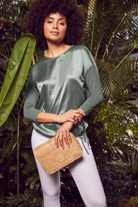 LAURA SCOTT, Laura Scott Shirtbluse, mit dezenten Glitzersteinen - NEUE KOLLEKTION, 