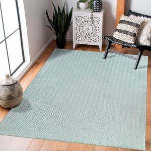 Carpet City Teppich »Fancy«, rechteckig, Kurzflor, Einfarbig, 3D-Optik, Zickzack Look