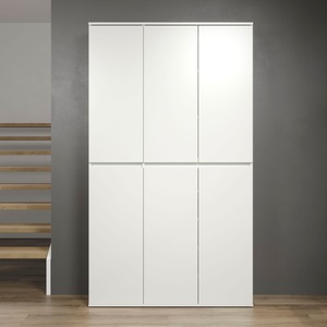 INOSIGN, INOSIGN Mehrzweckschrank »Novara«, weiss, B/H/T ca.: 111/191/34 cm, INOSIGN Garderoben-Set »Novara«, Mehrzweckschrank,2 Einzelschänke:1xBreite 37cm,1xBreite74 cm