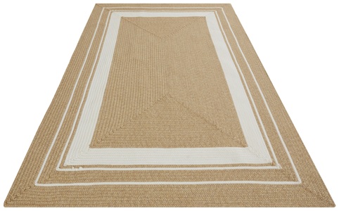NORTHRUGS Teppich »Trenzado«, rechteckig, Flachgewebe, Hand-Made Look, robust, pflegeleicht
