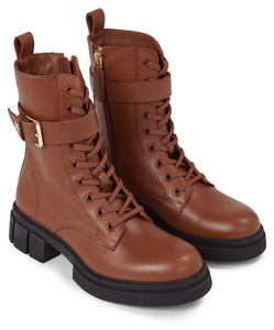 Tommy Hilfiger, Tommy Hilfiger Bikerboots »COOL FEMININE BIKERBOOT«, mit schöner Zierschnalle, 