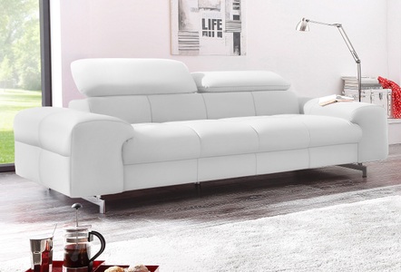 Cotta, COTTA 3-Sitzer, COTTA 3-Sitzer »Chef«, 3-Sitzer mit eleganter Steppung, Bodenfreiheit 12,5 cm