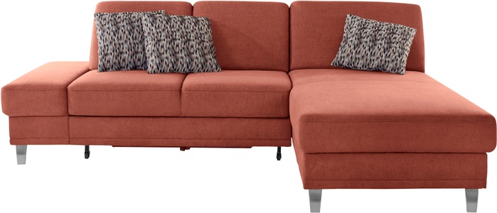 sit&more Ecksofa »Clio V«, wahlweise mit Bettfunktion oder Vorziehsitz und Bettkasten, Inklusive Federkern