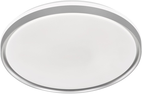FISCHER&HONSEL GMBH, LED-Deckenleuchte Jaso BS, Ø 49 cm, silber, Deckenlampe Diar