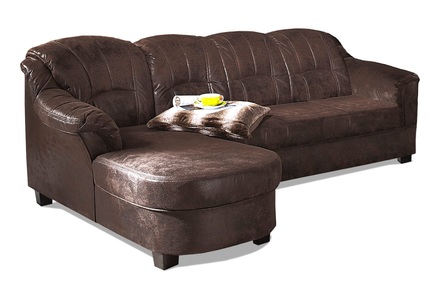 HOME AFFAIRE, Home affaire Ecksofa »Budapest«, wahlweise mit Bettfunktion, mit Recamiere oder Ottomane, 