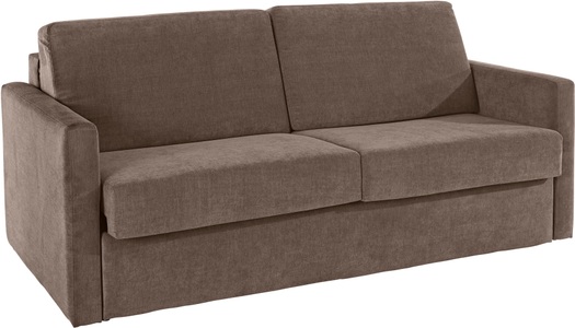 PLACES OF STYLE, Places of Style Schlafsofa »Goldfarbenpoint«, mit echter Bonell-Federkern-Matratze, nach vorn ausklappbar, Places of Style Schlafsofa »GOLDPOINT 182cm, Dauerschläfer, Liegefläche 140/200 cm,«, 3-Sitzer mit Bettfunktion, Bonell-Federkernmatratze