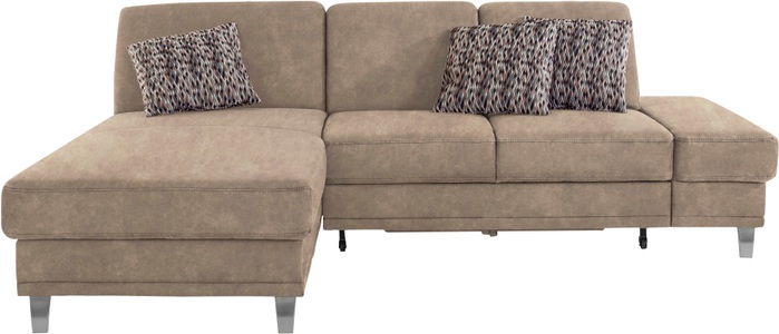 sit&more Ecksofa »Clio V«, wahlweise mit Bettfunktion oder Vorziehsitz und Bettkasten, Inklusive Federkern