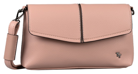 Tom Tailor, TOM TAILOR Umhängetasche »RONJA Flap bag S no zip«, mit Reissverschluss-Rückfach, 