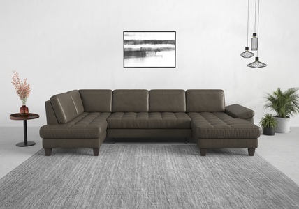SIT&MORE, sit&more Wohnlandschaft, wahlweise mit Bettfunktion, Bettkasten, Sitztiefenverstellung, sit&more Wohnlandschaft »Westham U-Form«, wahlweise mit Bettfunktion, Bettkasten, Sitztiefenverstellung