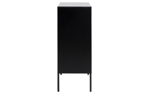 Actona, Actona - Sideboard Seaford - Schwarz und Hellbraun, AC Design Kommode Seaford 80 x 40 x 103 cm, Nature/Schwarz