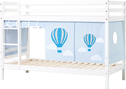 Hoppekids, Hoppekids Etagenbett, Liegefläche 90x200 cm, mit Textilset und wahlweise mit Matratze, 