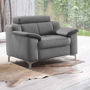 exxpo - sofa fashion, exxpo - sofa fashion Sessel, exxpo - sofa fashion Sessel »Florenz, Loungesessel, Relaxsessel mit hohem Sitzkomfort, modern«, bequeme Armlehnen, hochhwertige Detailverarbeitung
