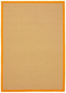 carpetfine, carpetfine Sisalteppich »Sisal«, rechteckig, 5 mm Höhe, carpetfine Sisalteppich »Sisal«, rechteckig, 5 mm Höhe, mit farbiger Bordüre, Anti Rutsch Rückseite
