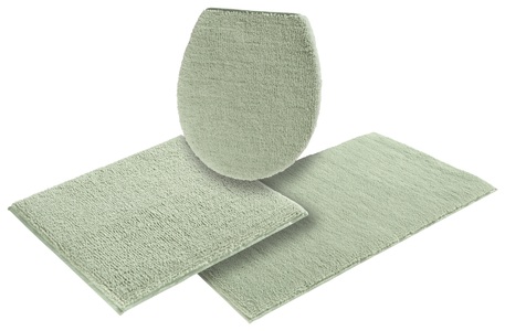 my home Badematte »Vanessa«, Höhe 10 mm, rutschhemmend beschichtet, schnell trocknend, Badteppich, weiche Haptik, unifarben