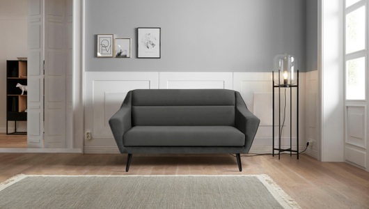ANDAS, andas 2-Sitzer »Bille«, mit Naht im Rückenkissen und Eiche-Beinen, Design by Morten Georgsen, andas 2-Sitzer »Bille«, mit Naht im Rückenkissen und Eiche-Beinen, Design by Morten Georgsen