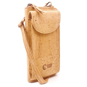 CorkCase, CorkCase Umhängetasche »Portemonnaie / Umhängetasche mit Handy-Fach «Classic» aus Kork«, CorkCase Geldbörse »Portemonnaie / Umhängetasche mit Handy-Fach «Classic» aus Kork«