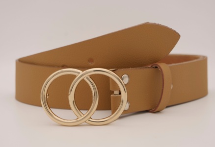 AnnaMatoni, AnnaMatoni Ledergürtel, mit goldfarbenener Schliesse, 