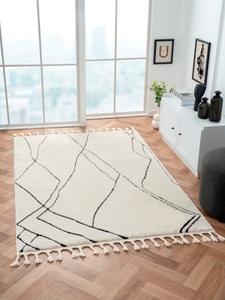 Myflair Möbel & Accessoires Hochflor-Teppich »Moroccan Drawline«, rechteckig, modern, marokkanisches Design, flauschig weich durch Hochflor
