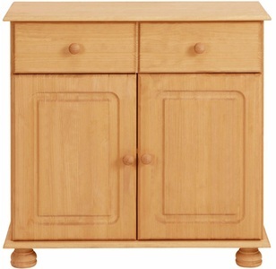 HOME AFFAIRE, Home affaire Sideboard »Mette«, mit gefrästen, kugelförmigen Füssen, Breite 80 cm, Home affaire Sideboard »Mette«, Kommode mit gefrästen, kugelförmigen Füssen, Breite 80 cm