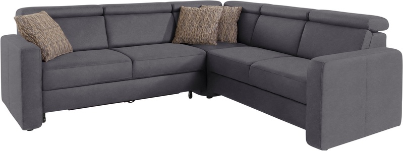 sit&more Ecksofa »Bologna«, inklusive Kopfteilverstellung und Federkern, wahlweise mit Bettfunktion und Schubkasten