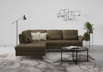 INOSIGN, INOSIGN Ecksofa »Palm Beach«, Federkern, mit Sitztiefenverstellung, wahlweise mit Bettfunktion, Bettkasten und Armteilverstellung, INOSIGN Ecksofa »Palm Beach L-Form«, Federkern, mit Sitztiefenverstellung, wahlweise mit Bettfunktion