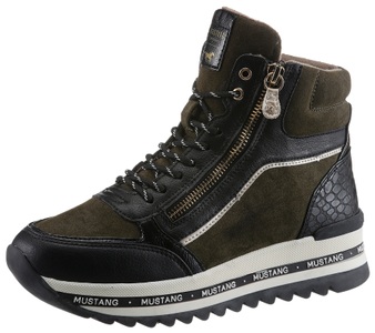 MUSTANG SHOES, Mustang Shoes Schnürboots, mit Logoschriftzügen an der Laufsohle, 