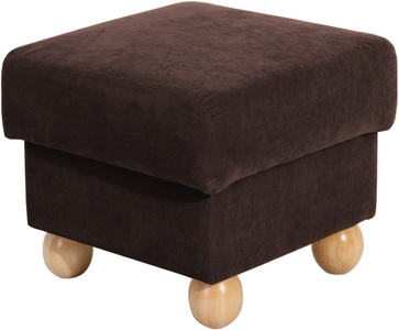 MAX WINZER, Max Winzer® Hocker »Malmö«, mit Holz-Kugelfüssen, Max Winzer® Hocker »Malmö«, mit Holz-Kugelfüssen