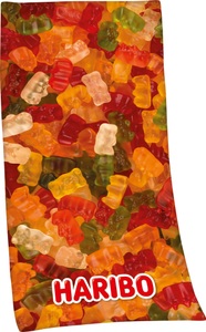 HARIBO, HARIBO Badetuch »Haribo Goldfarbenbären«, (1 St.), hochfarbig bedruckt, Herding Duschtuch »Haribo Goldfarbenbären«, (1 St.)