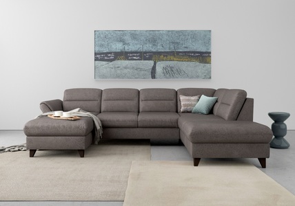 sit&more Wohnlandschaft »Mellum«, inklusive Federkern, wahlweise mit Bettfunktion, Stauraum und Armteilfunktion