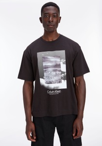 Calvin Klein, Calvin Klein Kurzarmshirt, mit Calvin Klein Logo unter Fotoprint, 