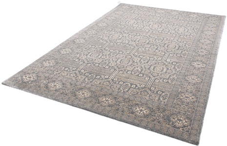 MorgenLand, morgenland Designteppich »Designer - 242 x 162 cm - grau«, rechteckig, 8 mm Höhe, Wohnzimmer, Handgeknüpft, Einzelstück mit Zertifikat, morgenland Designteppich »Designer - 242 x 162 cm - grau«, rechteckig, 8 mm Höhe, Wohnzimmer, Handgeknüpft, Einzelstück mit Zertifikat