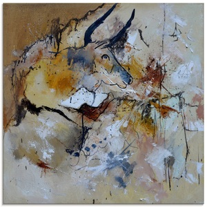 Artland, Artland Glasbild »Abstrakt Stier«, Artland Glasbild »Abstrakt Stier«, Wildtiere, (1 St.), in verschiedenen Grössen