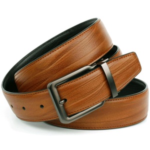 ANTHONI CROWN, Anthoni Crown Klassischer Wendegürtel in Cognac/Schwarz, 