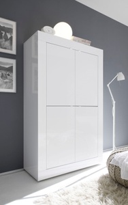 LC, LC Highboard »Basic«, Höhe 162 cm, INOSIGN Highboard »Basic Höhe 162 cm, Breite 102 cm, Kommode 4 Türen, Hochkommode«, Metallgriff, moderne Rahmenoptik, viel Stauraum, Farbauswahl