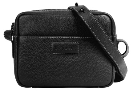 Bugatti, bugatti Umhängetasche »ELSA«, echt Leder, Elsa Schultertasche XS Schwarz