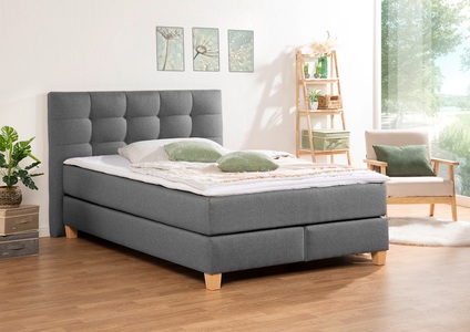 HOME AFFAIRE, Home affaire Boxspringbett »Moulay«, inkl. Topper, in 3 Härtegraden, TFK auch in Härtegrad 4, Home affaire Boxspringbett »Moulay«, inkl. Topper, in 3 Härtegraden, TFK auch in Härtegrad 4