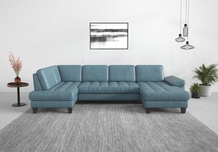 SIT&MORE, sit&more Wohnlandschaft, wahlweise mit Bettfunktion, Bettkasten, Sitztiefenverstellung, sit&more Wohnlandschaft »Westham U-Form«, wahlweise mit Bettfunktion, Bettkasten, Sitztiefenverstellung