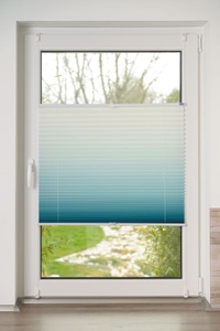 K-HOME, K-HOME Plissee »Farbverlauf«, Lichtschutz, ohne Bohren, verspannt, K-HOME Plissee »Farbverlauf«, Lichtschutz, ohne Bohren, verspannt