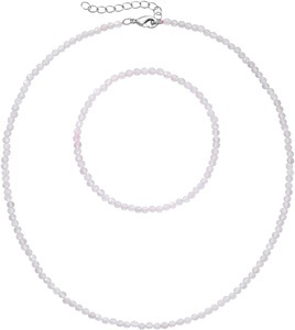 FIRETTI, Firetti Ketten und Armband Set »Multipack Schmuck Geschenk Armkette Halskette facettierte Edelsteine«, (Set, 2 tlg.), Firetti Ketten und Armband Set »Multipack Schmuck Geschenk Armkette Halskette facettierte Edelsteine«, (Set, 2 tlg.)