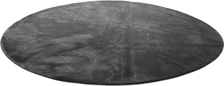 Homie Living, Homie Living Teppich »Lago«, rund, 19 mm Höhe, Homie Living Teppich »Lago«, rund, 19 mm Höhe, Kurzflor, Uni Farben, ideal im Wohnzimmer & Schlafzimmer