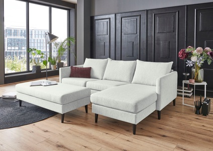 ATLANTIC HOME COLLECTION, ATLANTIC home collection Ecksofa »Rekvik«, mit Wellenunterfederung, Ottomane beidseitig montierbar, ATLANTIC home collection Ecksofa »Rekvik L-Form«, mit Wellenunterfederung, Ottomane beidseitig montierbar