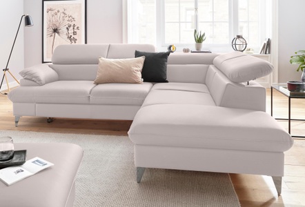 Cotta, COTTA Ecksofa »Caluso«, inklusive Kopfteilverstellung, wahlweise mit Bettfunktion, COTTA Ecksofa »Caluso L-Form«, inklusive Kopfteilverstellung, wahlweise mit Bettfunktion