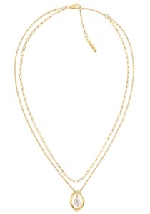 Calvin Klein, Calvin Klein Kette mit Anhänger »Schmuck Edelstahl Halsschmuck Halskette Ankerkette EDGY PEARLS«, zu Hoodie, Shirt, Jeans, Sneaker, Jacke, Calvin Klein Underwear!, Calvin Klein Kette mit Anhänger »Schmuck Edelstahl Halsschmuck Halskette Ankerkette EDGY PEARLS«, mit Süsswasserzuchtperle
